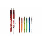 Balpen 925 DP transparant - Wit/transparant / Fluor assorti