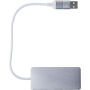 Aluminium USB hub Layton zwart