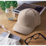WALE - 5 panelen corduroy baseballcap - Beige