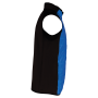 BODYWARMER IN TWEE STOFFEN Dark Royal Blue / Black L