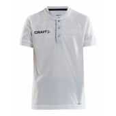 PRO CONTROL BUTTON JERSEY JR WHI/BLA 122