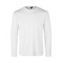 Interlock T-shirt | lange mouw - Wit, 3XL