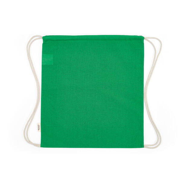 Gerecycled katoenen eco gymtas Lhotse | 140 g/m² | 41×37 cm | Koord rugzak | Groen Gerecycled katoenen eco gymtas Lhotse | 140 g/m² | 41×37 cm | Koord rugzak | Groen