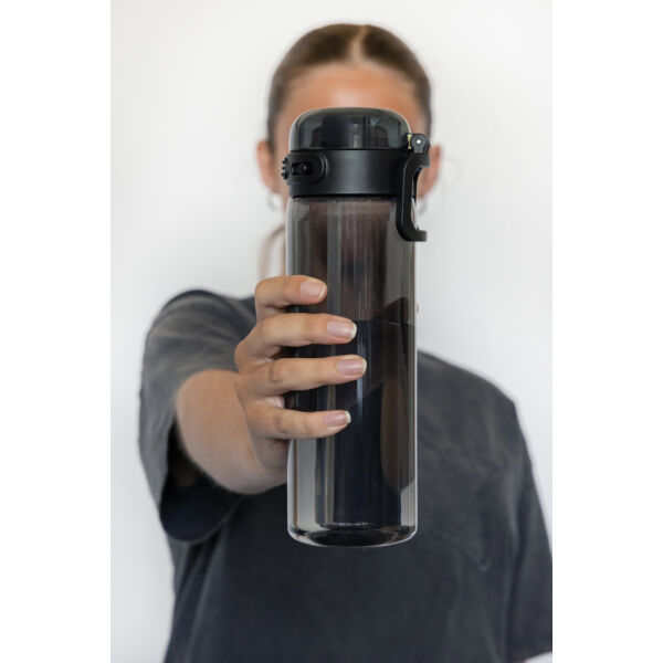 SipnLock RCS RPET Leakproof sport water fles 800ML, zwart SipnLock RCS RPET Leakproof sport water fles 800ML, zwart