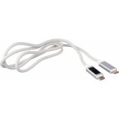 Nylon oplaadkabel Claudia - zwart