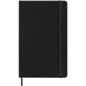 Moleskine verticale agenda voor 12 maanden met zachte kaft L - Zwart