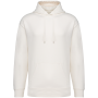 Ecologische uniseks sweater met capuchon en verlaagde schouders French Terry Ivory XL