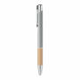 SPARTA - Pen van aluminium & Bamboe - Mat Zilver