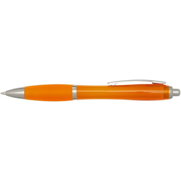 Nash RCS balpen van gerecycled plastic met gekleurde behuizing en grip (zwarte inkt) - Oranje Nash RCS balpen van gerecycled plastic met gekleurde behuizing en grip (zwarte inkt) - Oranje