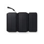 Nordic Drift Titan 10.000mAh solar powerbank met 3 panelen, zwart