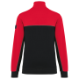 Ecologische uniseks sweater met ritskraag Black / Red XL Ecologische uniseks sweater met ritskraag Black / Red XL