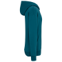 Ecologische uniseks oversized sweater met capuchon Peacock Green XXS