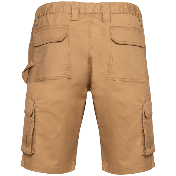 Ecologische heren bermuda met meerdere zakken Camel M Ecologische heren bermuda met meerdere zakken Camel M