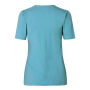 Stretch T-shirt | comfort | dames - Stoffige aqua, 3XL