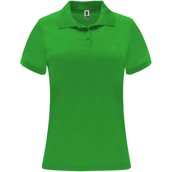 Monzha short sleeve women's sports polo - Green Fern - 2XL