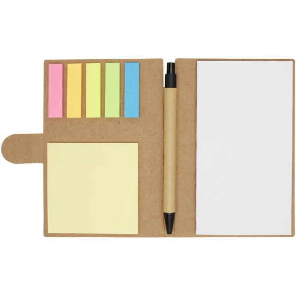 Swift sticky notes booklet with ballpoint pen (black ink) - Natural Swift sticky notes booklet with ballpoint pen (black ink) - Natural