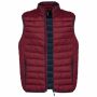Men’s lightweight sleeveless down jacket wine S