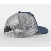 APPLIQUÉ PATCH 5 PANEL TRUCKER, SLATE BLUE/LIGHT GREY, One size, BEECHFIELD