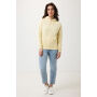 IQONIQ Rila lichtgewicht gerecycled katoen hoodie, cream yellow (M)