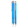 Aluminium balpen Amiens Turquoise - Blauwe inkt