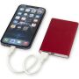 Pep type-C powerbank van 4000 mAh van gerecycled aluminium - Rood