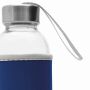 TAKE WELL - Glazen fles kobaltblauw, transparant