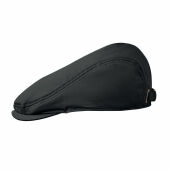 FLAT PEAK - Newsboy platte pet 235g/m² - Zwart