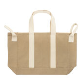 BEAU AWARE™ strandtas van 400gsm gerecycled canvas, beige BEAU AWARE™ strandtas van 400gsm gerecycled canvas, beige
