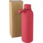 Bouteille à double paroi en acier inoxydable recyclé (500 ml) Sena rood