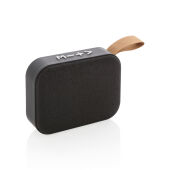 Fabric trend draadloze 3W speaker, zwart, zwart