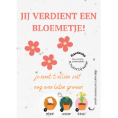Loofy's Bloeipapierkaart A6 met zeepje