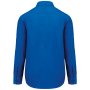 Overhemd in onderhoudsvriendelijk polykatoen-popeline heren Light Royal Blue XS