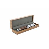 Balpen en rollerball set walnoot hout - Hout