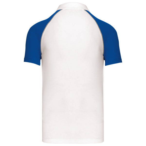Polo baseball White / Royal Blue 3XL Polo baseball White / Royal Blue 3XL