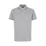Contrast poloshirt | stretch - Grijs gemêleerd, M Contrast poloshirt | stretch - Grijs gemêleerd, M