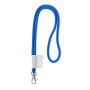 Polyester 2-kleurige koord-lanyard met full color label