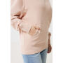 IQONIQ Yoho gerecycled katoen relaxed hoodie, peach nectar (L)