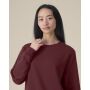 Stella Thinker - Het dames crewneck sweatshirt van gerecycled katoen - Burgundy (XS)