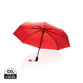 21" Impact AWARE™ RPET 190T auto open/dicht paraplu, rood