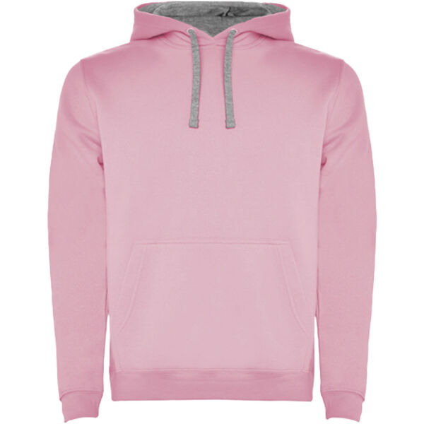Urban kids hoodie - Light pink/Marl Grey - 11/12