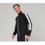 ADULT'S KNITTED TRACKSUIT TOP, BLACK/WHITE, XXL, FINDEN HALES