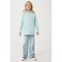 IQONIQ Yengo kids recycled katoen hoodie met steekzakken, crushed mint (34)
