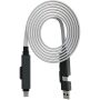 SCX.design C58 60 W magnetische platte oplaadkabel - Grijs SCX.design C58 60 W magnetische platte oplaadkabel - Grijs