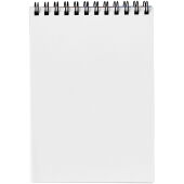 Desk-Mate® A6 spiraal notitieboek - Wit/Zwart - 50 pagina's