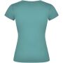 Victoria damesshirt met V-hals en korte mouwen - Dusty Blue - 2XL