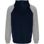 Badet unisex tweekleurige hoodie - Navy Blue/Heather grijs - 3XL