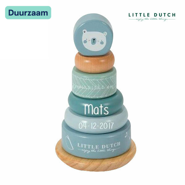 Tuimelpiramide met naam I Blauw