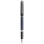 Waterman Hemisphere rollerbalpen met kleurblokken en palladium afwerking (zwarte inkt) - Blauw/Zwart