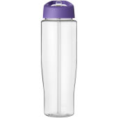 H2O Active® Tempo 700 ml sportfles met fliptuitdeksel - Transparent/Paars