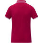 Amarago tipping damespolo met korte mouwen - Rood - XS